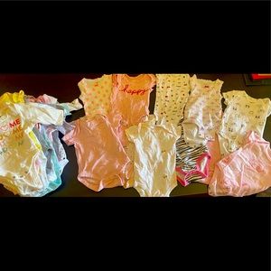 Baby girls onesies bundle